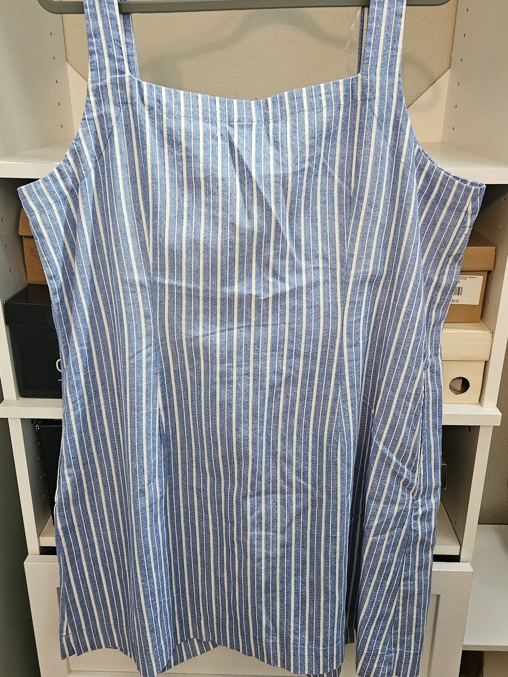 A New Day Blue and White Striped Women’s Sundress